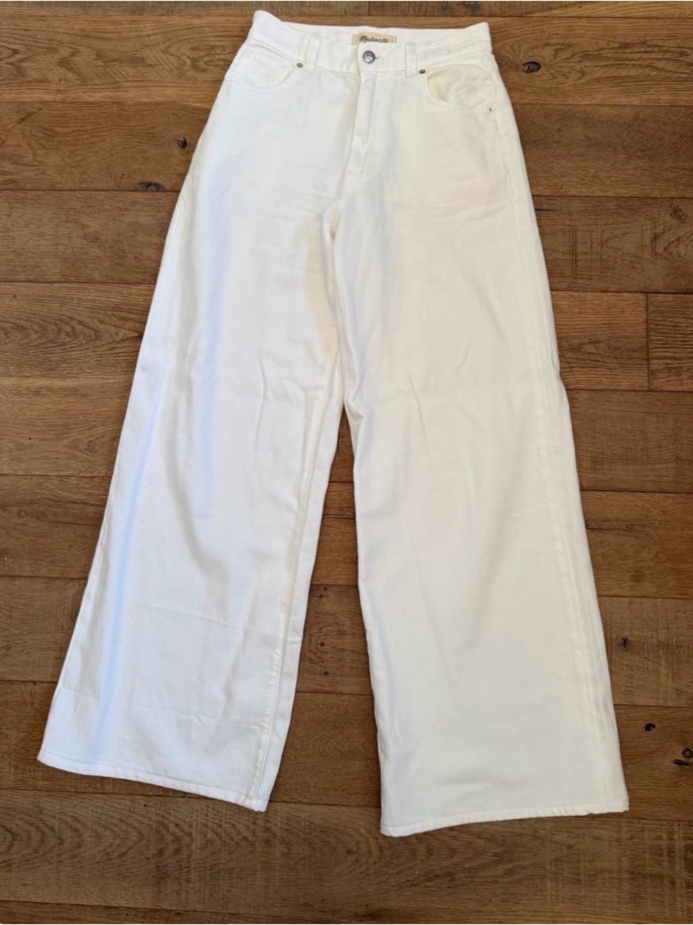 High-Rise Wide Leg Women’s Jeans — White Madewell